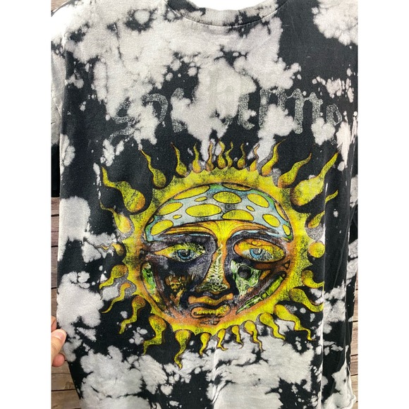 Sublime Black & White Tie Dye Graphic Sun Short Sleeve T Shirt Size Large - Picture 7 of 9